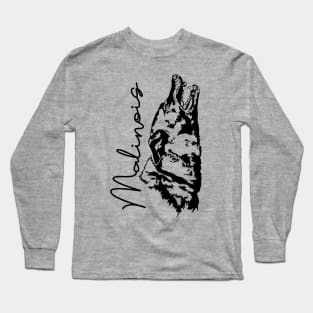 Belgian Malinois dog portrait Long Sleeve T-Shirt